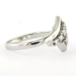 14k witgouden ring met briljant geslepen diamant tot. 0.30ct – F/G - VS/SI kopen? Bied vanaf 460!