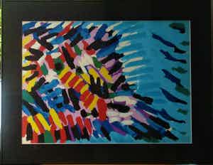 Karel Appel - Morning Face and blue sky verkocht voor € 950!