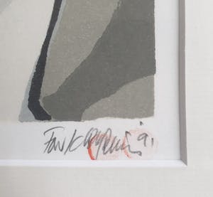 Fon Klement - Les Fleurs - Linosnede - 1992 - ingelijst - 53 x 43 cm - EA kopen? Bied vanaf 75!