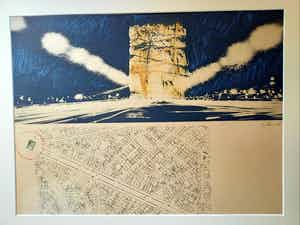 Christo - Packed Buildung, Project for the Arc de Triomphe, Paris verkocht voor € 2790!