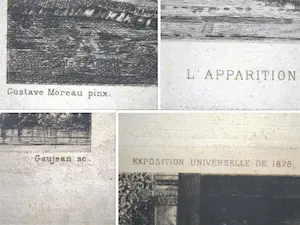 Eugène Gaujean - Eugène Gaujean naar Gustave Moreau - l'Apparition - ets 1878 - incl. boek kopen? Bied vanaf 150!