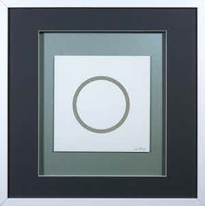 Sol LeWitt - Zeefdruk uit de serie 'Five Geometric Figures in Five Colors' - Ingelijst verkocht voor € 450!