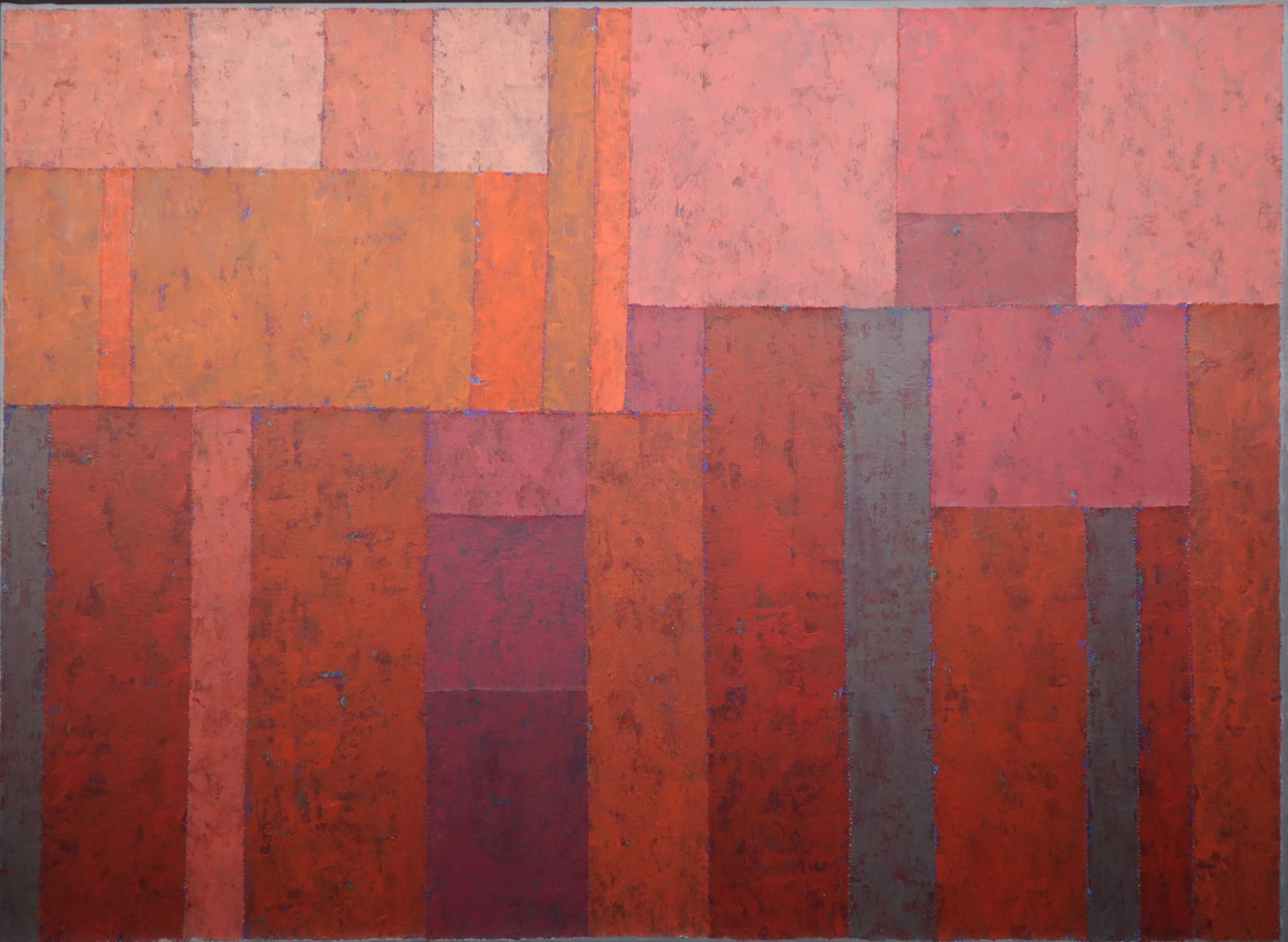 Ralph J. Petschat - Acryl en papier op doek, Rote Offnung kopen? Bied vanaf 150!