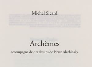 Pierre Alechinsky - Ets en aquatint, Ets met met boekje ''Archèmes'' van Michel Sicard kopen? Bied vanaf 1!