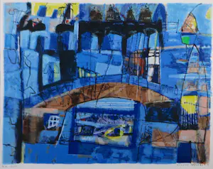 Anneke Peereboom - Zeefduk op papier, Zonder titel - Ingelijst kopen? Bied vanaf 60!