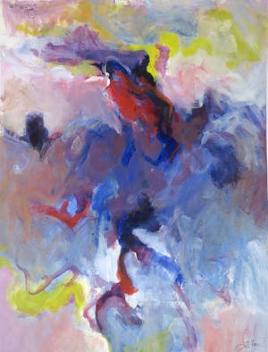 Franscz Witte - Acryl op papier, Zonder titel kopen? Bied vanaf 1!