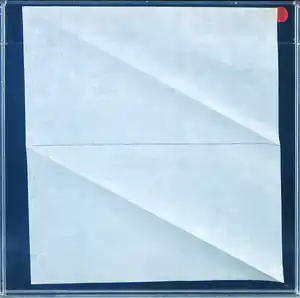 Yvonne Kracht - Gevouwen litho, Z.T. - Ingelijst verkocht voor € 50!