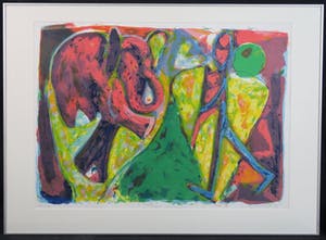 Anton Vrede - Anton Vrede: Lito, Strange brew - Ingelijst Hoge galerijwaarde kopen? Bied vanaf 45!