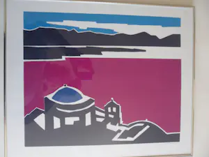 Bob Immink - Zeefdruk, Landschap kopen? Bied vanaf 40!