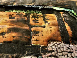 Saskia Weishut Snapper - Amsterdamse textielkunstenares - gemengde techniek "Nacht" kopen? Bied vanaf 34!