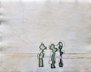 Jan Montyn - Border verkocht voor € 70!