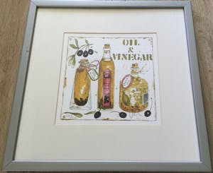 Alie Kruse-Kolk - Oil & Vinegar | zeefdruk, voor in de keuken - ingelijst kopen? Bied vanaf 22!
