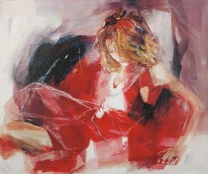 Christine Comyn - Giclée op doek, Reckless kopen? Bied vanaf 10!