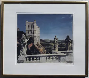 Carel Willink - Landschap met museum kopen? Bied vanaf 350!