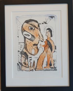 Lucebert - Aquatint ets met figuren - 1994 kopen? Bied vanaf 369!