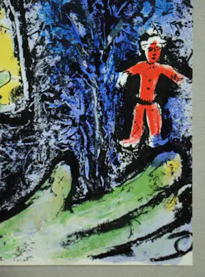 Marc Chagall - Het profiel en het rode kind - 1960 - Originele litho kopen? Bied vanaf 100!