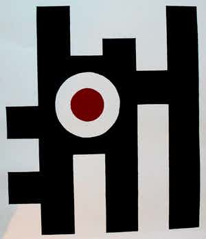 Rudolf Jahns - Zeefdruk: Abstract - 1982 verkocht voor € 90!