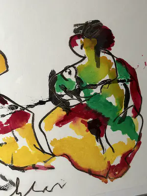 Anton Heyboer - Gekleurde personages kopen? Bied vanaf 599!