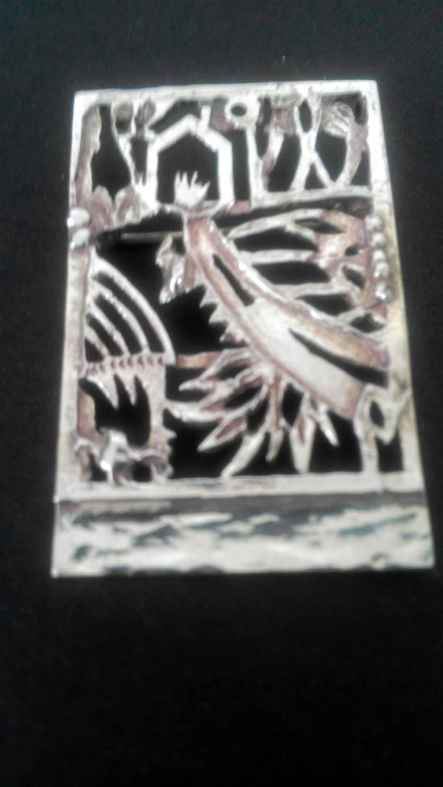 Jeroen Krabbé - Zilveren broche/hanger kopen? Bied vanaf 49!