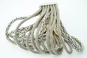 Robuuste "Band of Angels" 2e gehalte Zilver unisex armband - 200+ gram!! verkocht voor € 240!