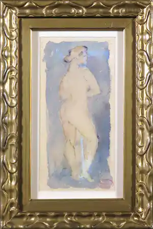 Albert Neuhuys - Aquarel, Staand naakt verkauft für € 50!