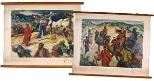 Lot van twee schookaarten: De Kruisdood en de Drie Wijzen verkocht voor € 1!