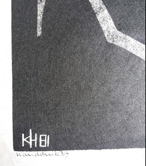 Kea Homan - Herinnering - houtsnede kopen? Bied vanaf 19!