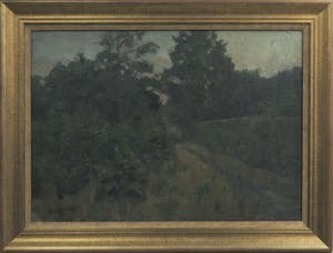 Anton Mauve (jr.) - Olieverf op doek, Laantje langs bos - Ingelijst kopen? Bied vanaf 70!