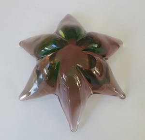 Flavio Poli - Sommerso zeester vormig schaaltje in dieppaars en Anna groen kopen? Bied vanaf 32!