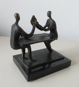 Corry Ammerlaan - Bronzen beeld op marmeren sokkel kopen? Bied vanaf 40!