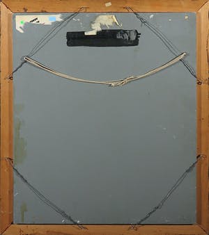 Mari Ros - Olieverf op board, Buitenpoort - Ingelijst kopen? Bied vanaf 1!