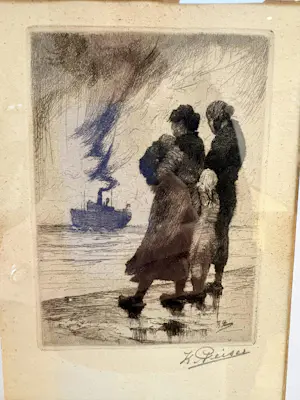 Kurt Peiser - 2 gesigneerde lithos in typische PEISER stijl kopen? Bied vanaf 200!