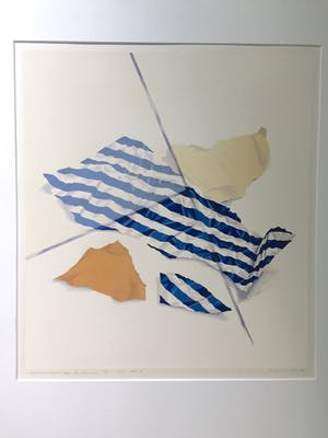 Loes Huis in 't Veld - Gescheurd papier / Begin van destructie - Zeefdruk kopen? Bied vanaf 20!