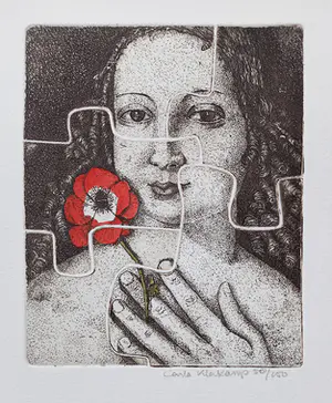 Carla Kleekamp - Het jaar van de vrouw, aquatint ets gedrukt van vijf platen kaufen? Bieten Sie von 30!