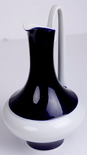 Edelstein Porzellan - Blauw en witte porseleinen karaf | Duitsland | 1950's kopen? Bied vanaf 14!