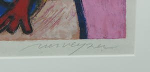 Henk Vierveijzer - Zeefdruk, Me haar doen - Ingelijst kopen? Bied vanaf 50!