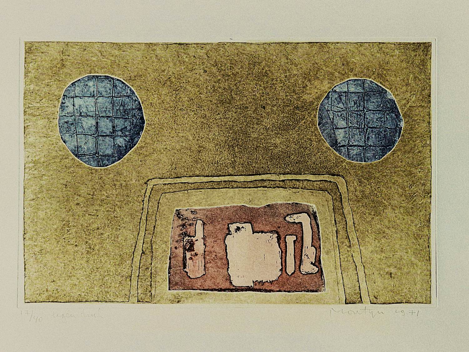 Jan Montyn - Grote, vrij zeldzame Ets "le tresor de Pays" serie kleine oplage (40) - gesign. kopen? Bied vanaf 66!