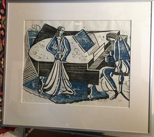 Hinricus Bicker Riepe - C3687-8 - Bij de vleugel kopen? Bied vanaf 40!