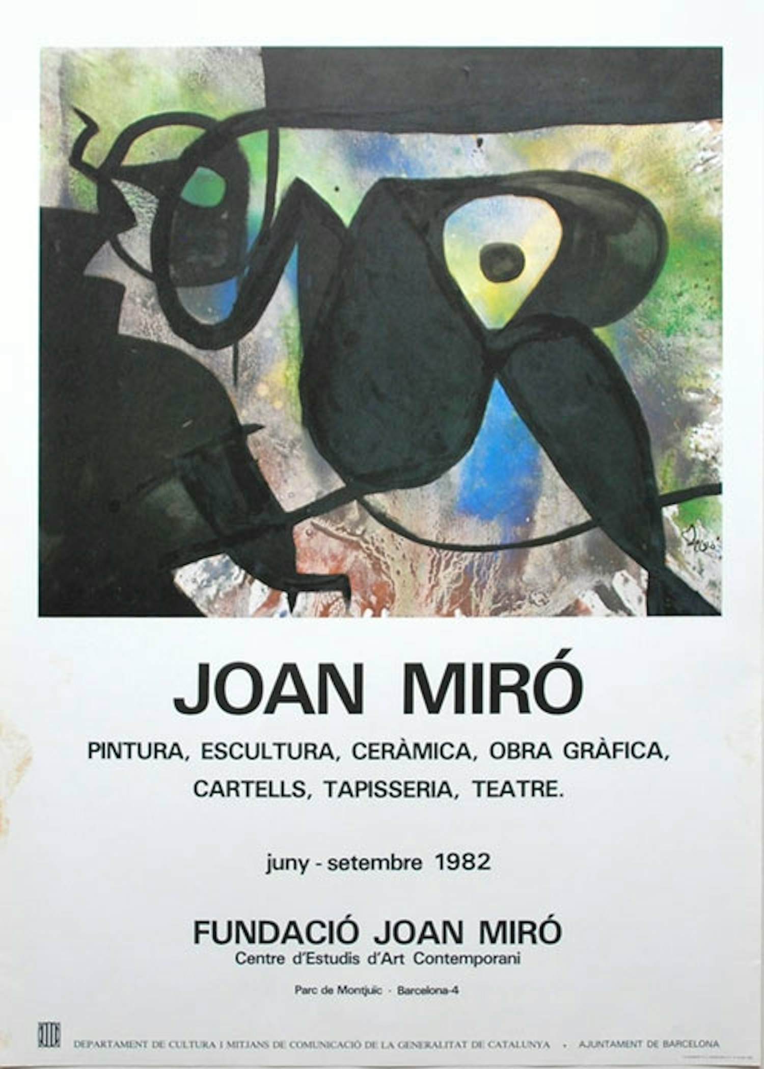 Joan Miro - Kleurenoffset-litho. Affiche: FUNDACIO --BARCELONA 1975 kopen? Bied vanaf 39!