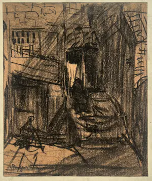 Kees van Dongen - Figuren in een Oosterse steeg kopen? Bied vanaf 650!