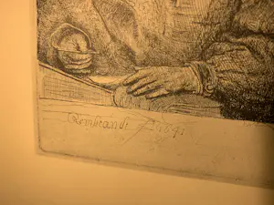 Rembrandt van Rijn - Man at a Desk, Wearing a Cross and Chain), gemaakt in 1641 kopen? Bied vanaf 75!