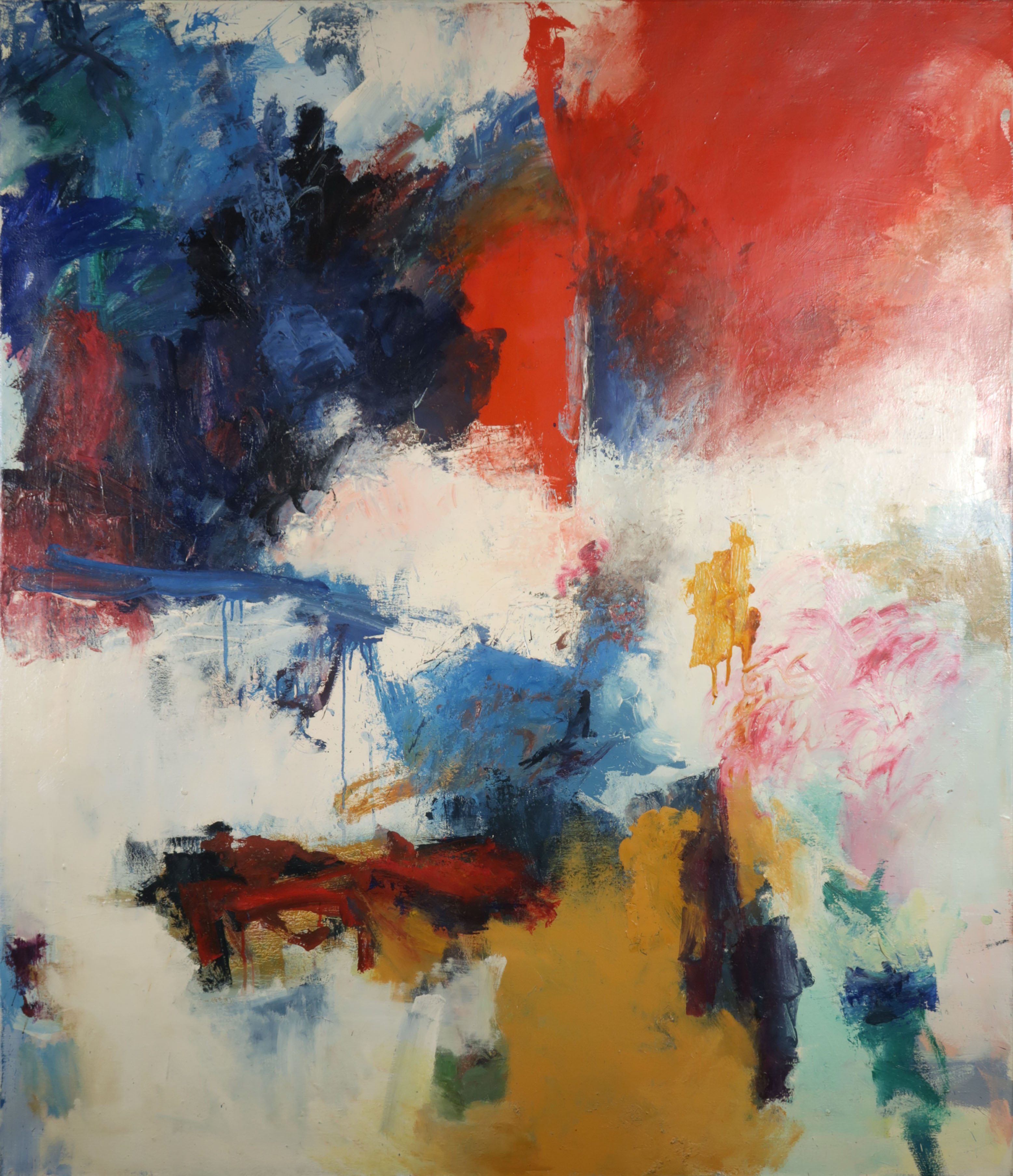 Mathieu Berden - Olieverf op doek, Z.T. - Ingelijst (Zeer groot) kopen? Bied vanaf 250!