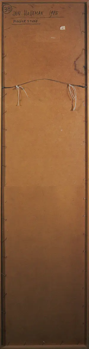 Jan Holleman - Olieverf op karton, Figuurstudie - Ingelijst kopen? Bied vanaf 100!