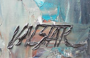 Henk Valstar - Geometrisch abstract, olieverf op doek (ingelijst, groot) kopen? Bied vanaf 150!