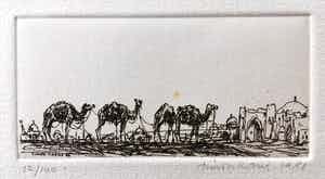 Simon Koene - 4 kamelen bij oosterse stad verkocht voor € 10!