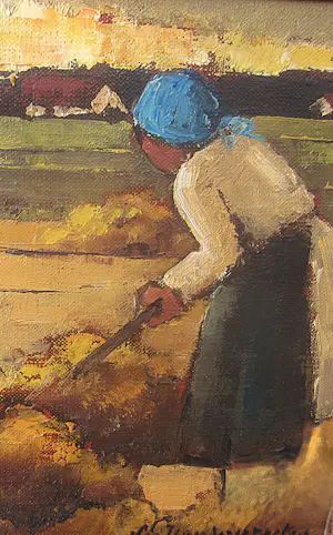 Buy Lea Vanderstraeten - "Farmers in the Field"? Bid from 200!