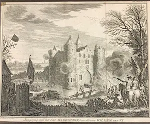 Simon Fokke - Graaf Floris de IV - Belegering Slot Hagestein kopen? Bied vanaf 10!