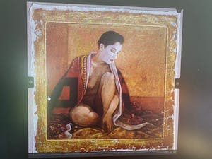 Reynier de Muynck - Vrouw in rood kopen? Bied vanaf 200!