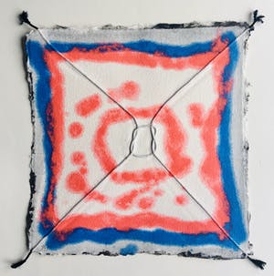 Shinkichi Tajiri - aquagravure ’Knoop’ - minimalistisch en kleurrijk - 1993- oplage 35 kopen? Bied vanaf 375!
