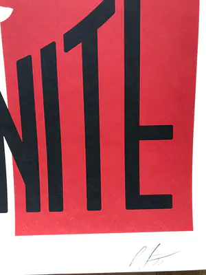AcheterShepard Fairey - Liberté Egalité Fraternité? Enchérissez de 55!